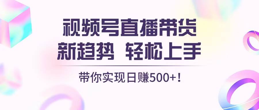 （13370期）视频号直播带货新趋势，轻松上手，带你实现日赚500+ - 首创网