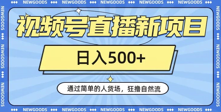 视频号直播新项目，通过简单的人货场，狂撸自然流，日入500+【260G资料】 - 首创网