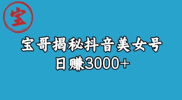 宝哥揭秘抖音美女号玩法，日赚3000+【揭秘】 - 首创网