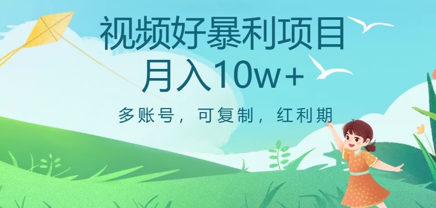 视频号暴利项目，多账号，可复制，红利期，月入10w+【揭秘】 - 首创网