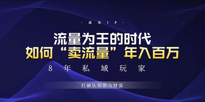 （13433期）未来如何通过“卖流量”年入百万，跨越一切周期绝对蓝海项目 - 首创网