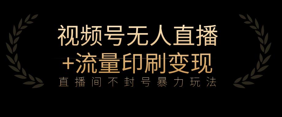 全网首发视频号不封号无人直播暴利玩法+流量印刷机变现，日入1000+【揭秘】 - 首创网