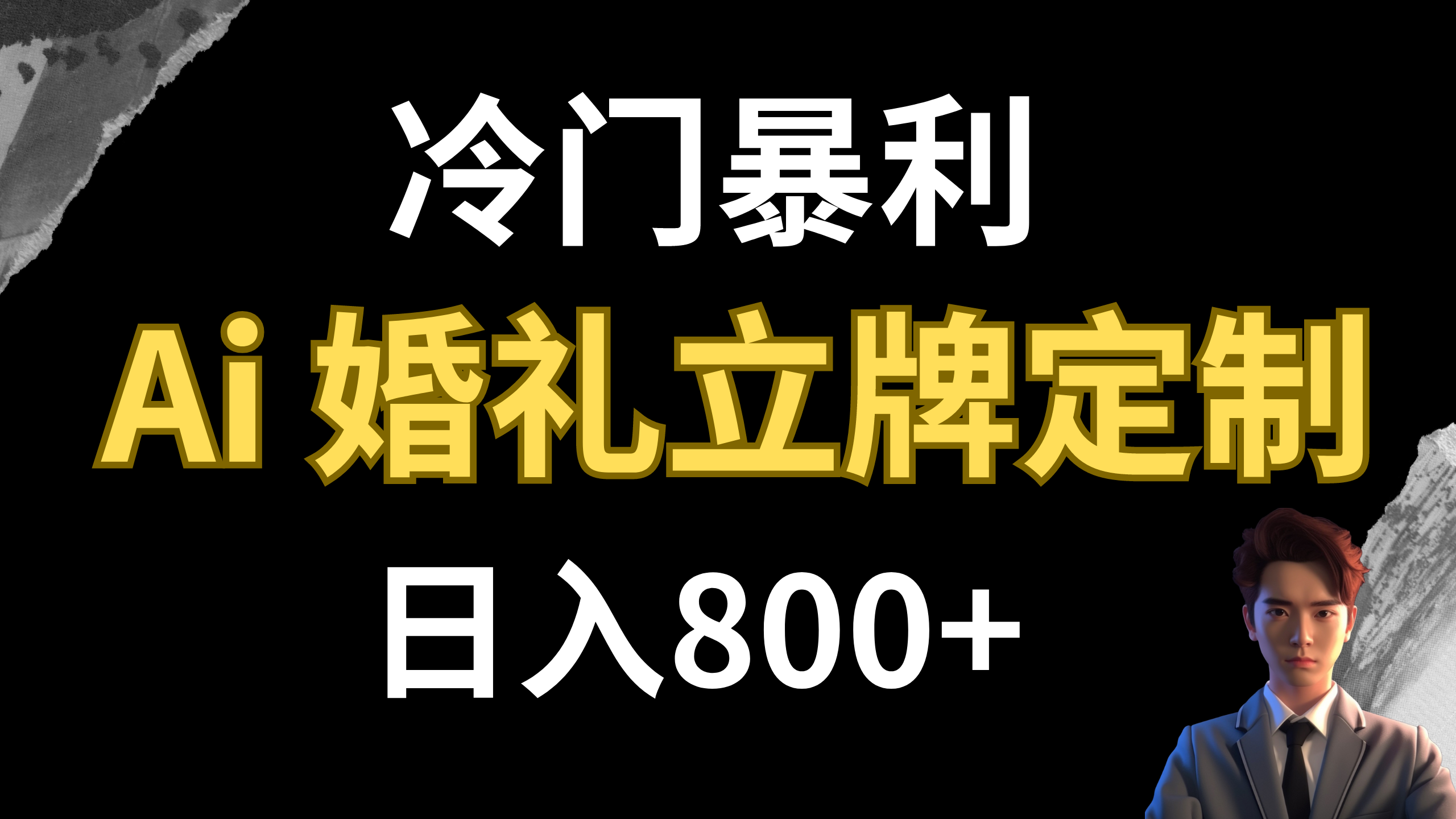 （7770期）冷门暴利项目 AI婚礼立牌定制 日入800+ - 首创网