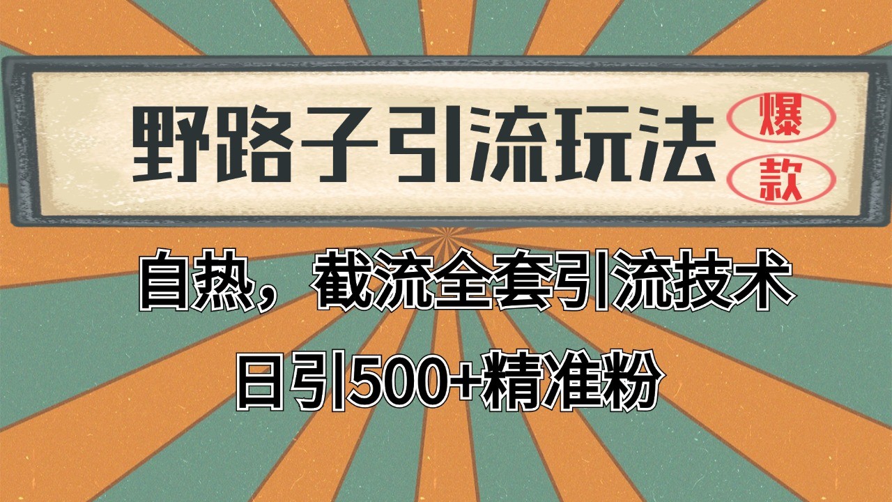 抖音小红书视频号全平台引流打法，全自动引流日引2000+精准客户 - 首创网