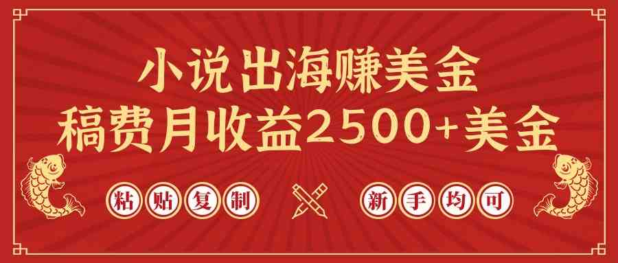 （9765期）小说出海赚美金，稿费月收益2500+美金，仅需chatgpt粘贴复制，新手也能玩转 - 首创网