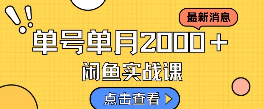 最新闲鱼日入500＋，虚拟资料变现喂饭级讲解 - 首创网