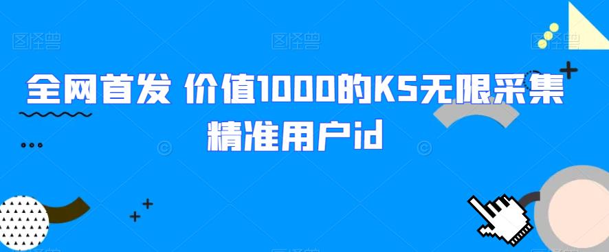 全网首发 价值1000的KS无限采集精准用户id - 首创网