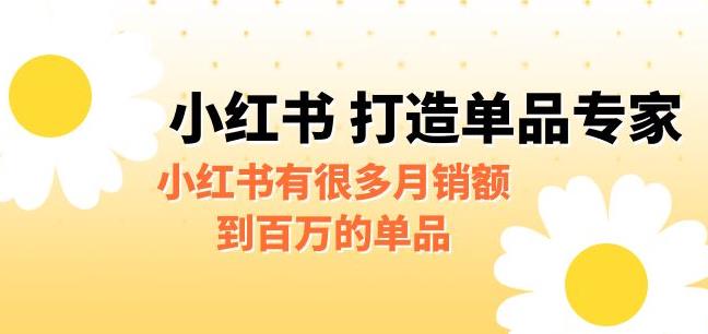 某公众号付费文章《小红书打造单品专家》小红书有很多月销额到百万的单品 - 首创网