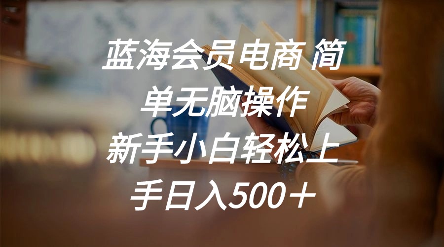 （11068期）蓝海会员电商 简单无脑操作 新手小白轻松上手日入500＋ - 首创网