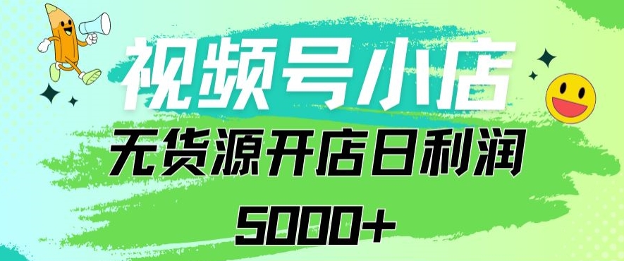 视频号无货源小店从0到1日订单量千单以上纯利润稳稳5000+ - 首创网