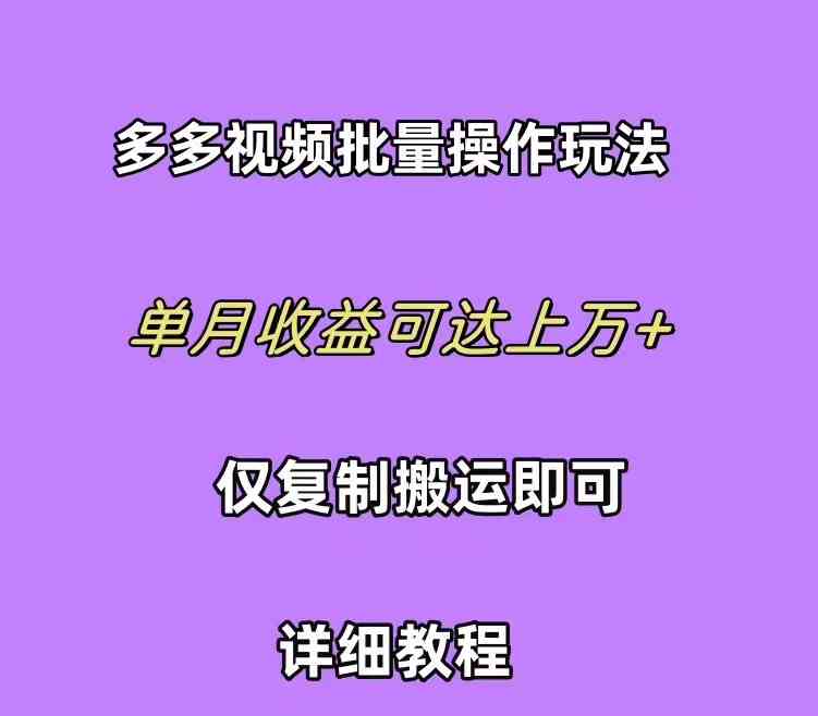 （10029期）拼多多视频带货快速过爆款选品教程 每天轻轻松松赚取三位数佣金 小白必… - 首创网