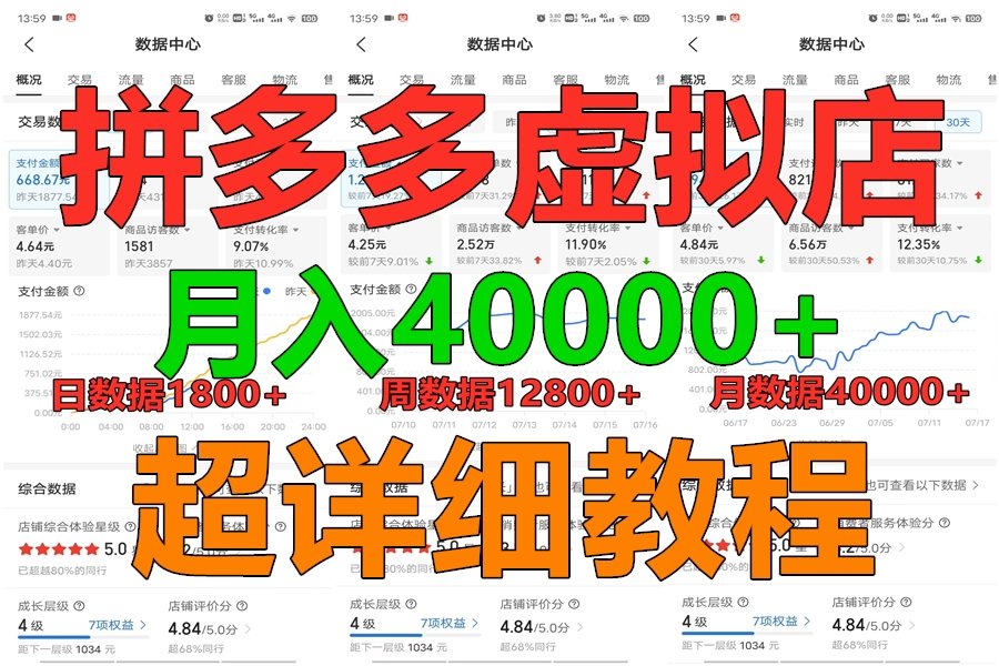 拼多多虚拟电商训练营月入40000+，全网最详细，你做你也行，暴利稳定长久 - 首创网