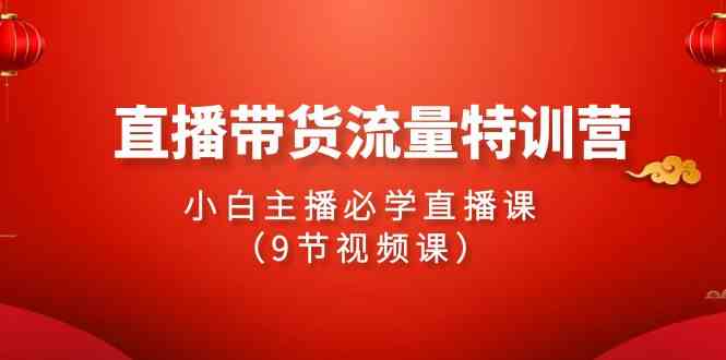 （9592期）2024直播带货流量特训营，小白主播必学直播课（9节视频课） - 首创网