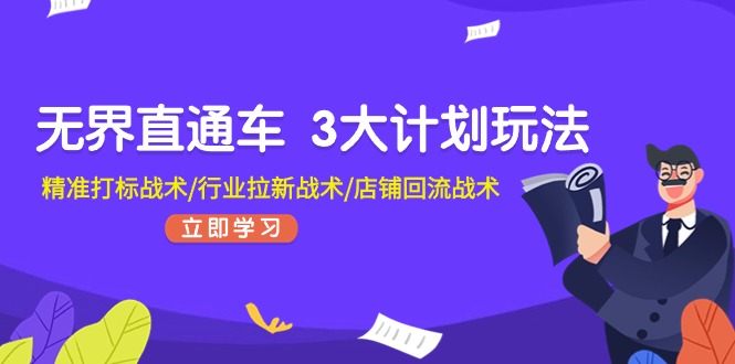 （11304期）无界直通车 3大计划玩法，精准打标战术/行业拉新战术/店铺回流战术 - 首创网