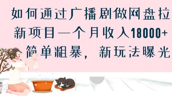 如何通过广播剧做网盘拉新项目一个月收入18000+，简单粗暴，新玩法曝光【揭秘】 - 首创网