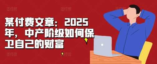 某付费文章：2025年，中产阶级如何保卫自己的财富 - 首创网