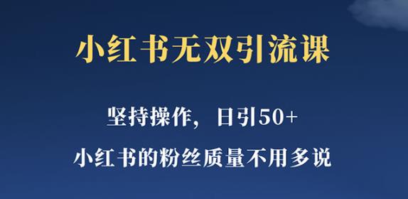 小红书无双课一天引50+女粉，不用做视频发视频，小白也很容易上手拿到结果【仅揭秘】 - 首创网