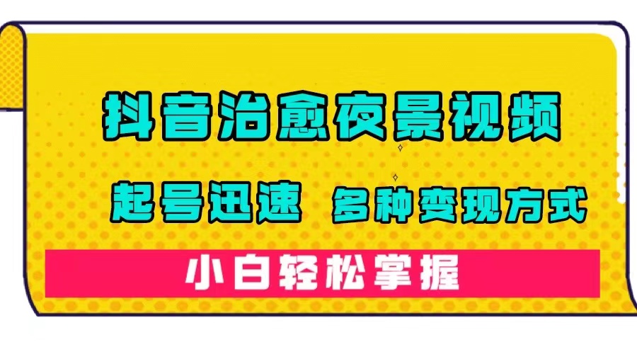 （7414期）抖音治愈系夜景视频，起号迅速，多种变现方式，小白轻松掌握（附120G素材） - 首创网