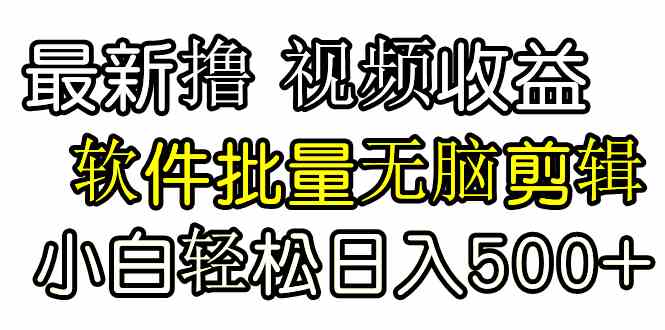 （9569期）发视频撸收益，软件无脑批量剪辑，第一天发第二天就有钱 - 首创网