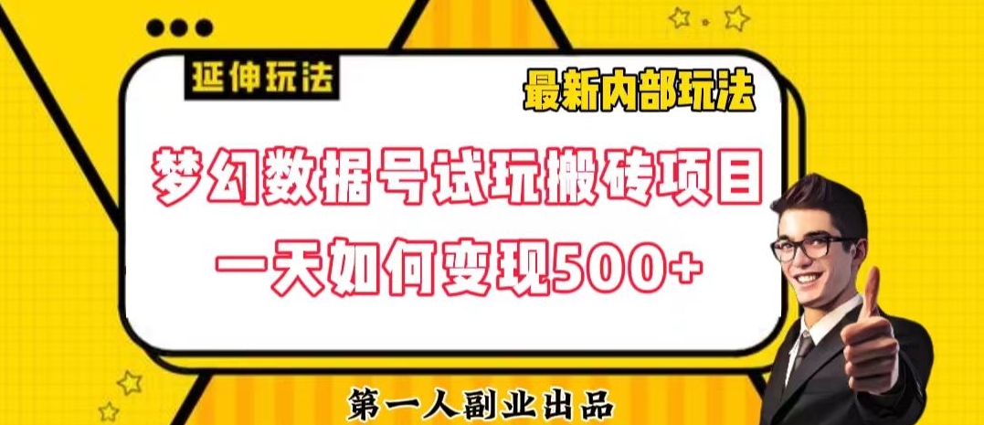 数据号回归玩法游戏试玩搬砖项目再创日入500+【揭秘】 - 首创网