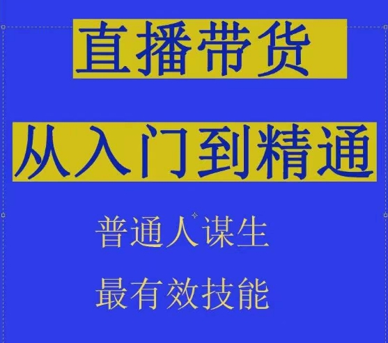 2024抖音直播带货直播间拆解抖运营从入门到精通，普通人谋生最有效技能 - 首创网