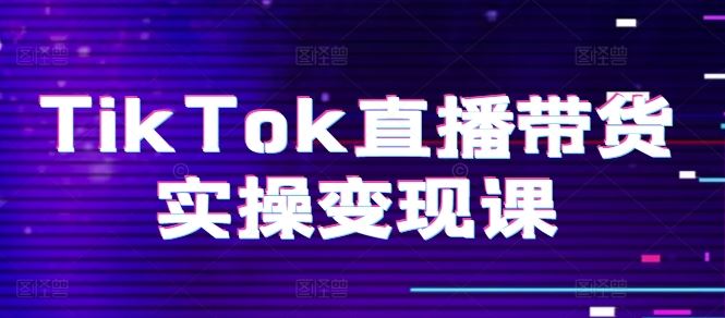 TikTok直播带货实操变现课：系统起号、科学复盘、变现链路、直播配置、小店操作流程、团队搭建等。 - 首创网