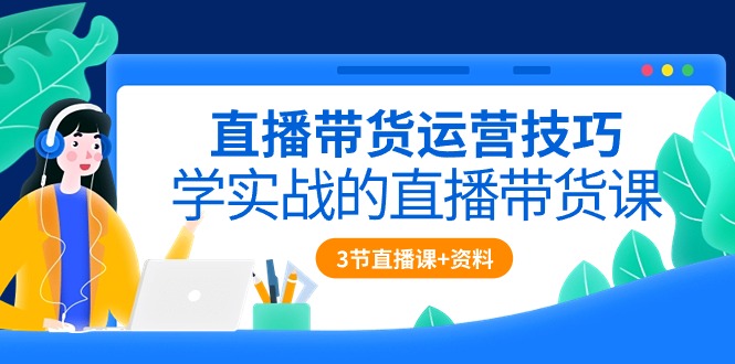 （10229期）直播带货运营技巧，学实战的直播带货课（3节直播课+配套资料） - 首创网