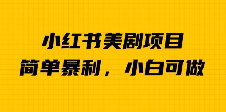 外面卖1980的小红书美剧项目，单日收益1000＋，小众暴利的赛道【揭秘】 - 首创网